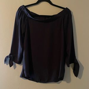 Banana Republic navy blue blouse